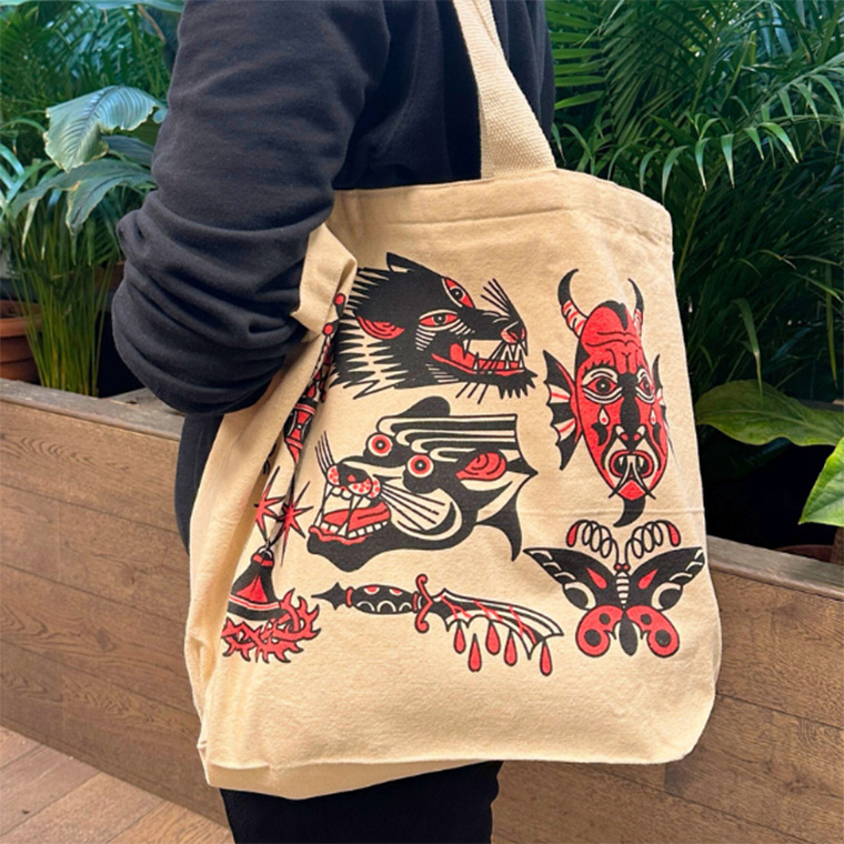 Katakana Retro Edition Tote Bags by Supreme Creations